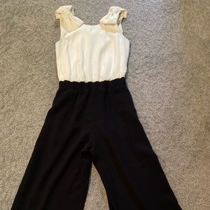 Black/White sleeveless Ted Baker jumpsuit